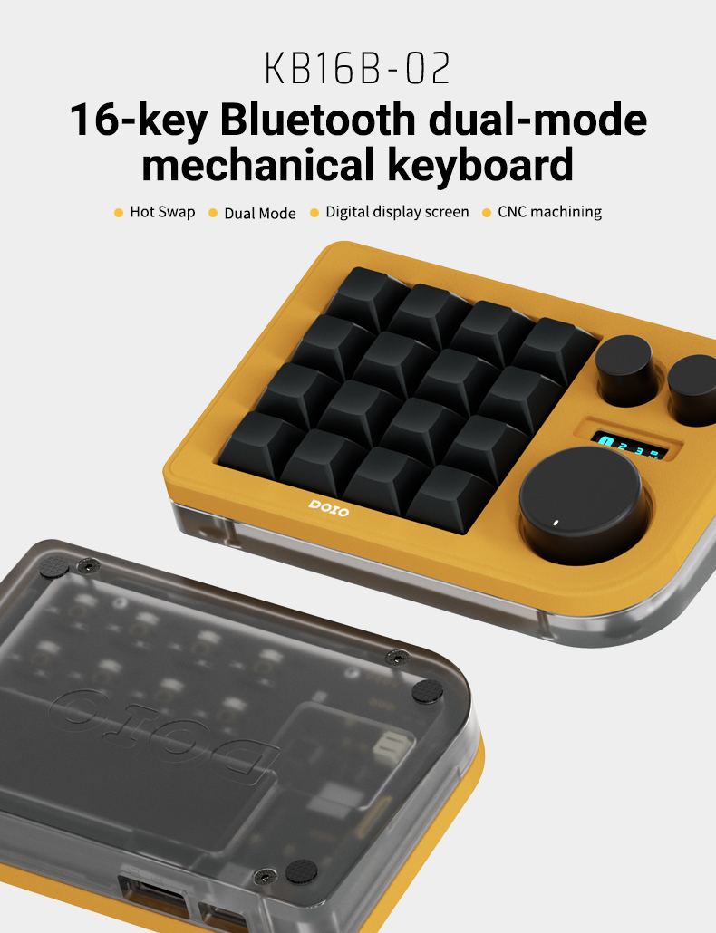 DOIO KB16B-02 Sky Blue　Bluetooth対応　本体のみ DOIO KB16B-02 Sky Blue Bluetooth対応 本体のみ DOIO KB16B-02 Sky