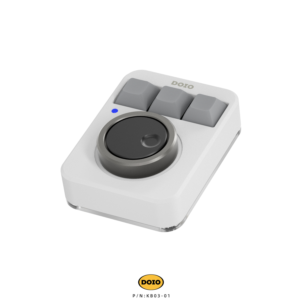 3-key aluminum alloy double knob mechanical keyboard