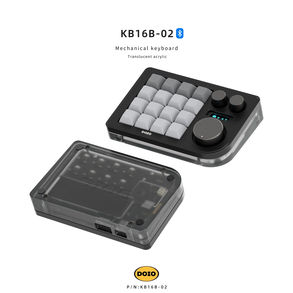 16 keys Programmable Multifunction Mechanical keyboard Version Bluetooth