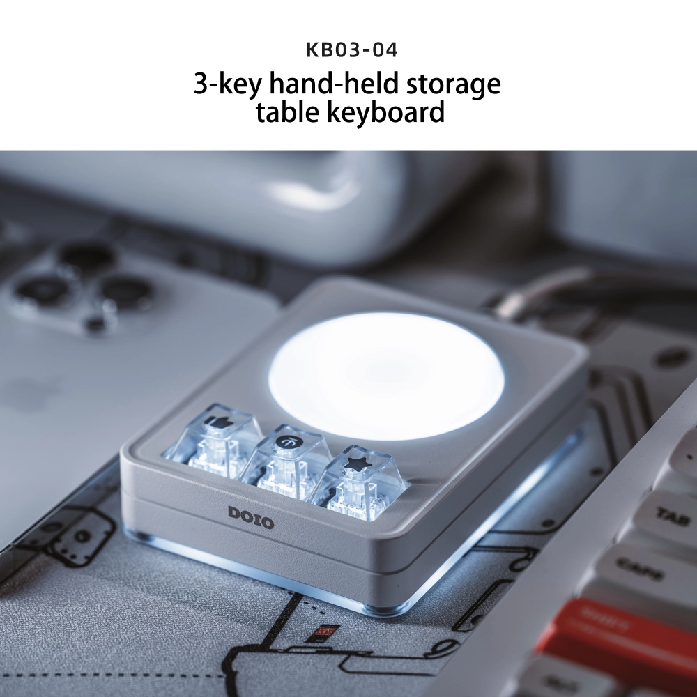 3-key hand-held storage table keyboard