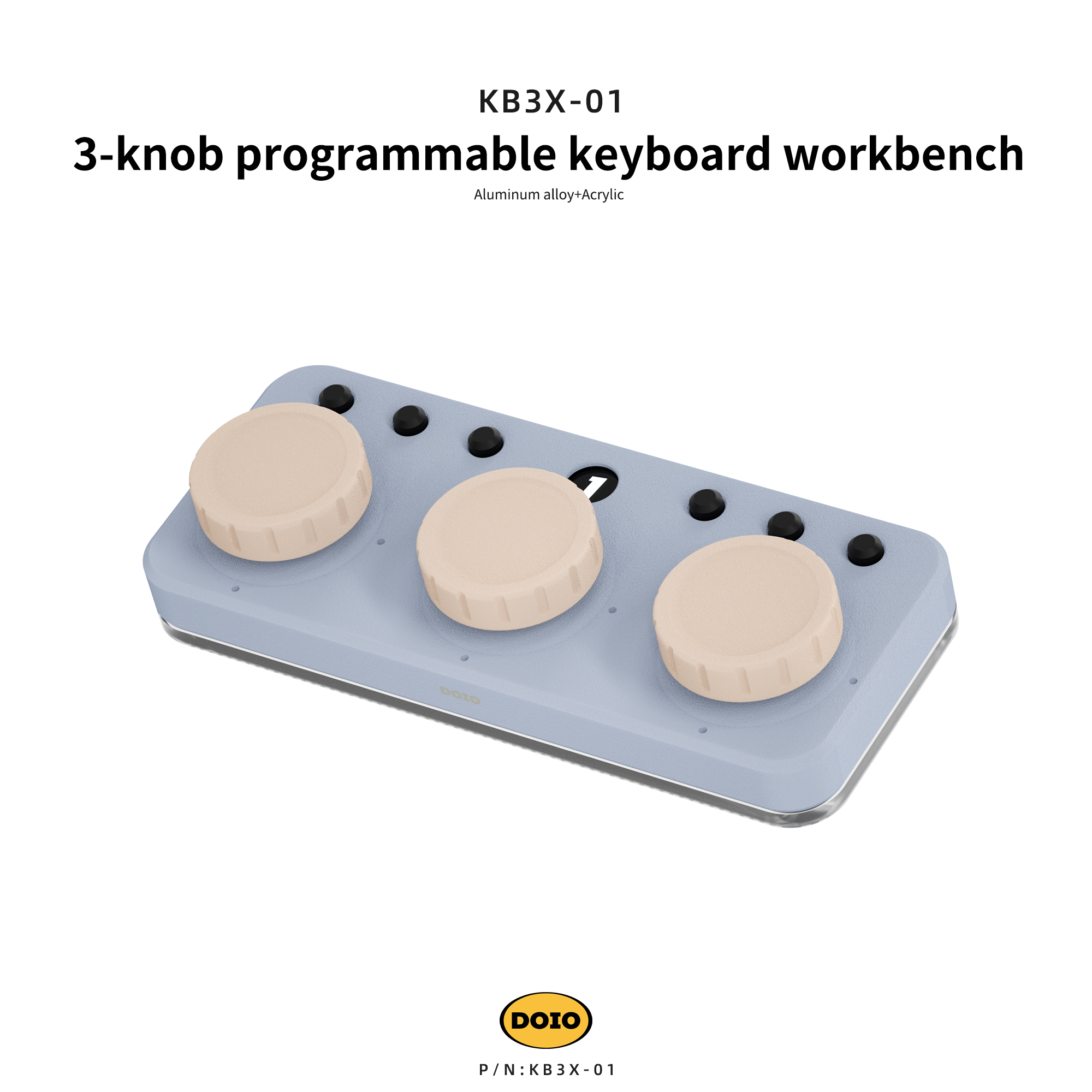 3-knob programmable keyboard workbench
