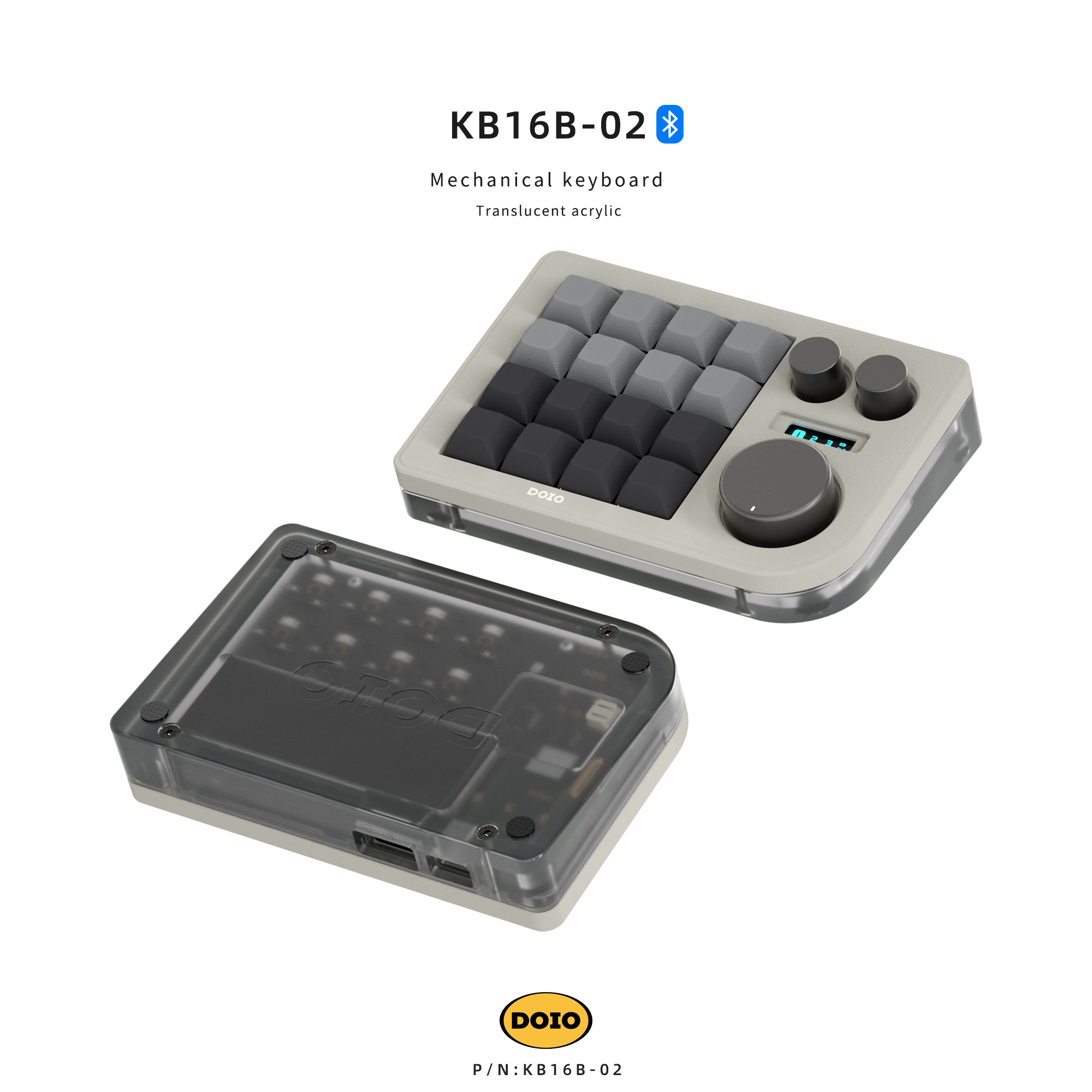 キーボード #71 DOIO KB16 Grey キーボード #71 DOIO KB16 Grey レビュー DOIO KB16 片手専用