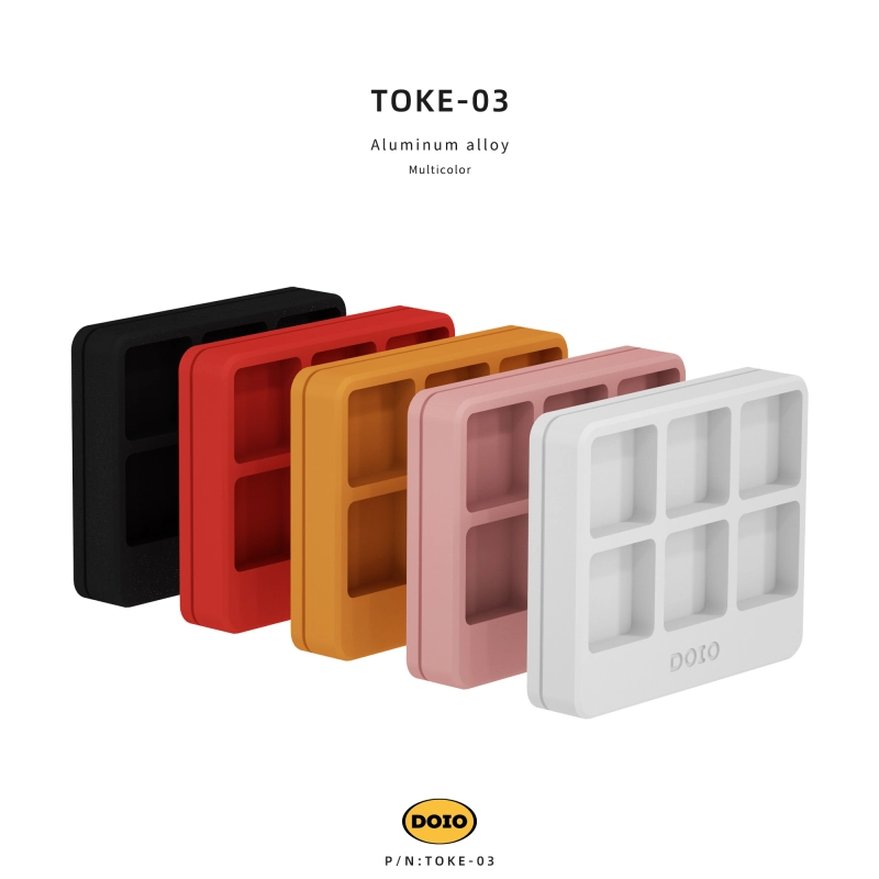 Multicolor aluminium alloy key cap box