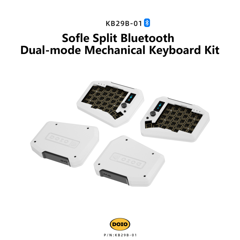 Sofle split keyboard bluetooth dual-mode mechanical keyboard kit