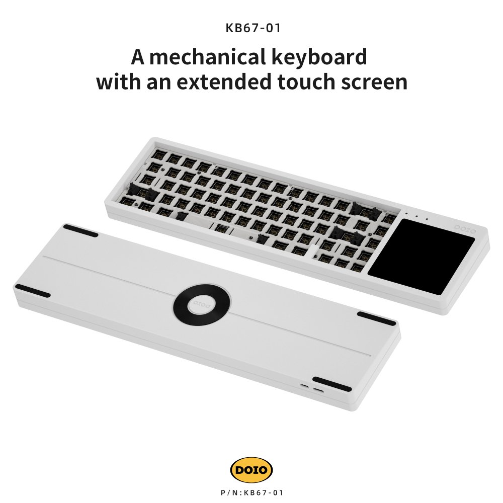 67 key touch extension screen mechanical keyboard kit