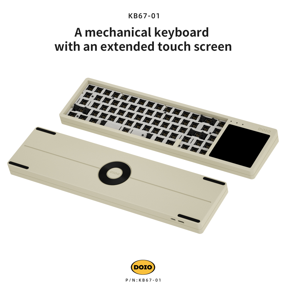 67 key touch extension screen mechanical keyboard kit
