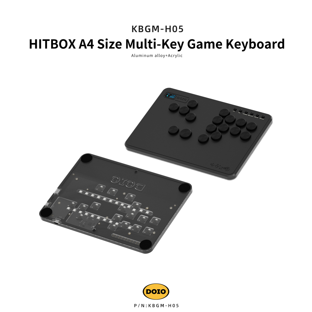 HITBOX A4 Size Multi-Key Game Keyboard