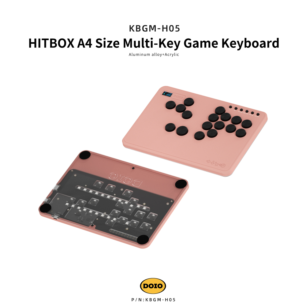 HITBOX A4 Size Multi-Key Game Keyboard