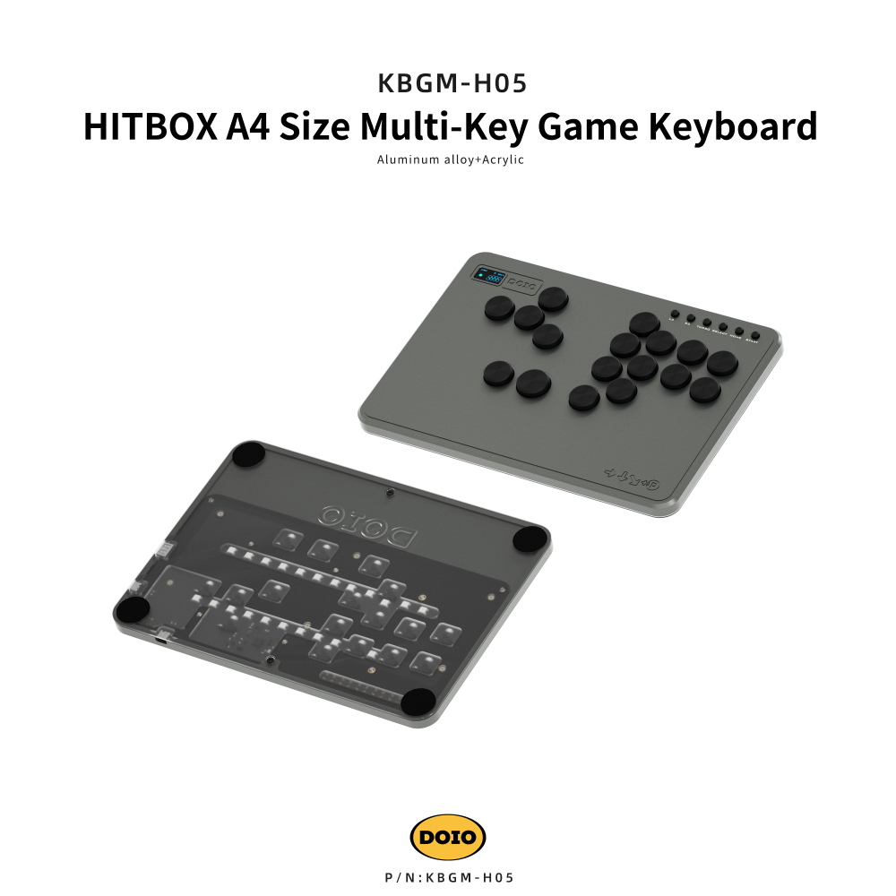 HITBOX A4 Size Multi-Key Game Keyboard