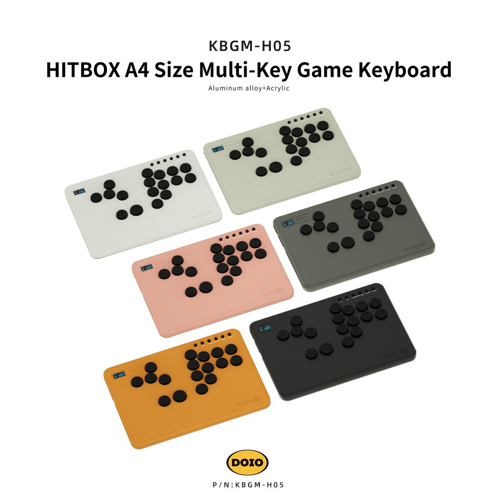 HITBOX A4 Size Multi-Key Game Keyboard