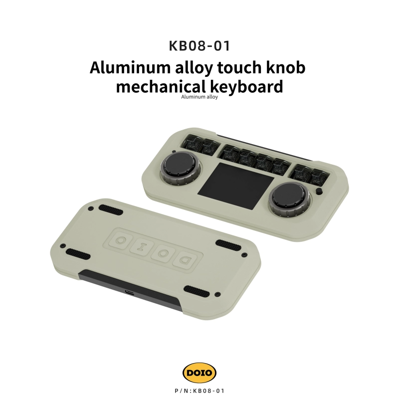 Aluminum alloy touch knob mechanical keyboard KB08-01