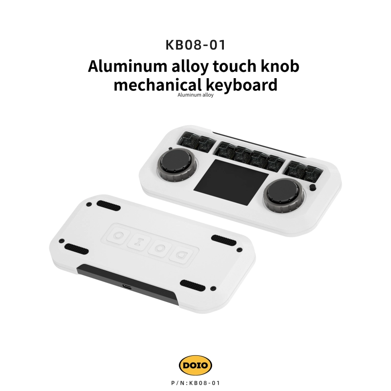 Aluminum alloy touch knob mechanical keyboard KB08-01