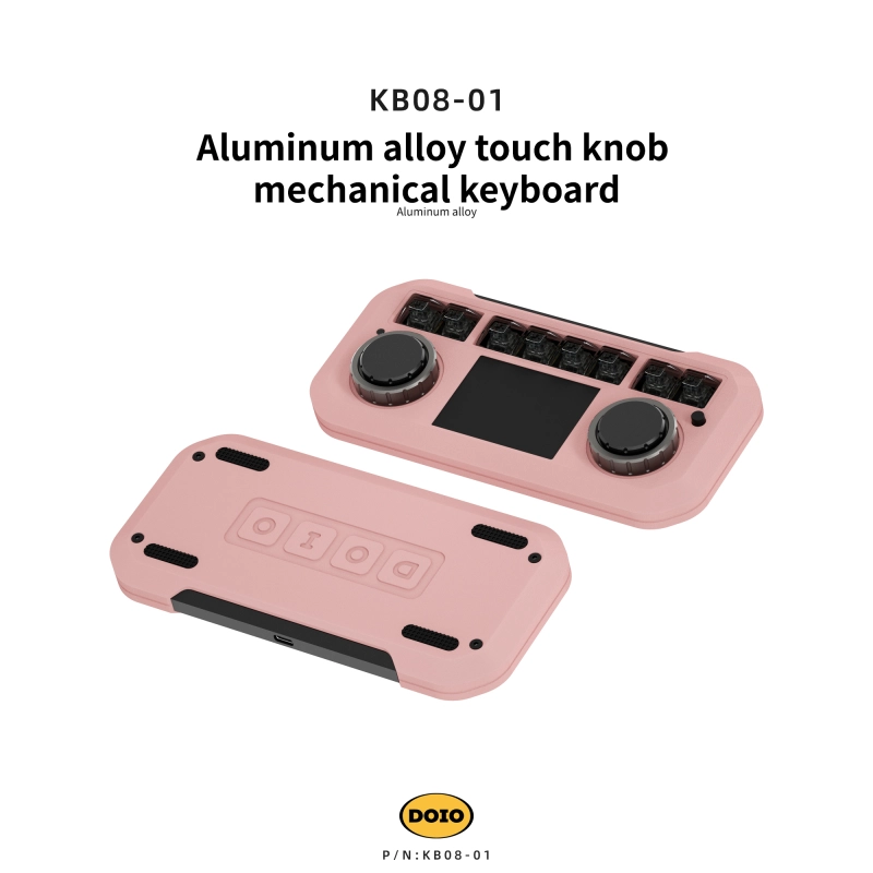 Aluminum alloy touch knob mechanical keyboard KB08-01