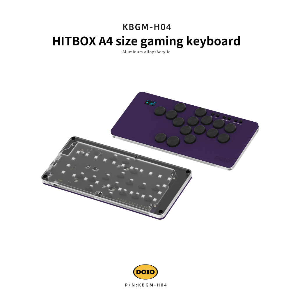 HITBOX A4 size gaming keyboard KBGM-H04