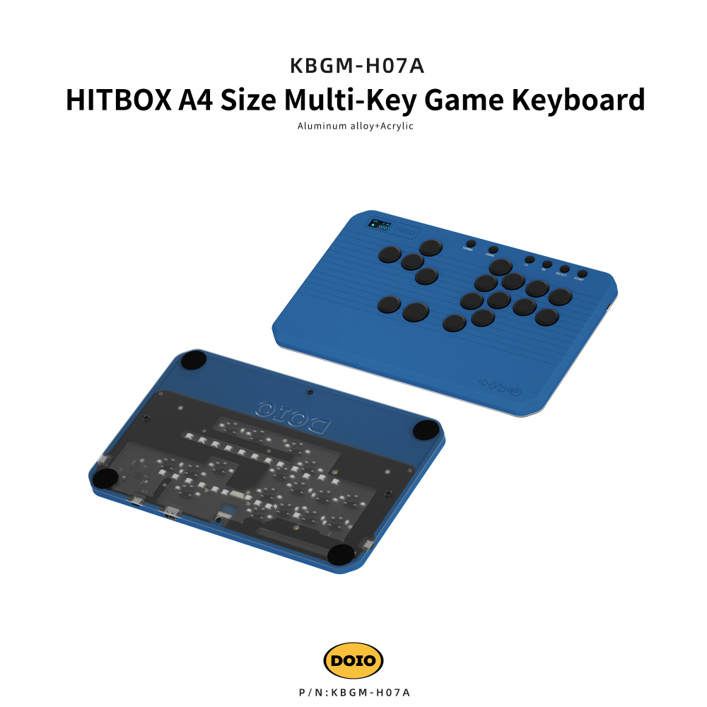 HITBOX A4 Size Multi-Key Game Keyboard KBGM-H07A