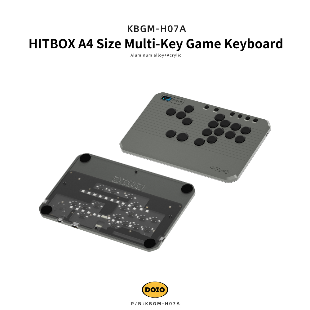 HITBOX A4 Size Multi-Key Game Keyboard KBGM-H07A
