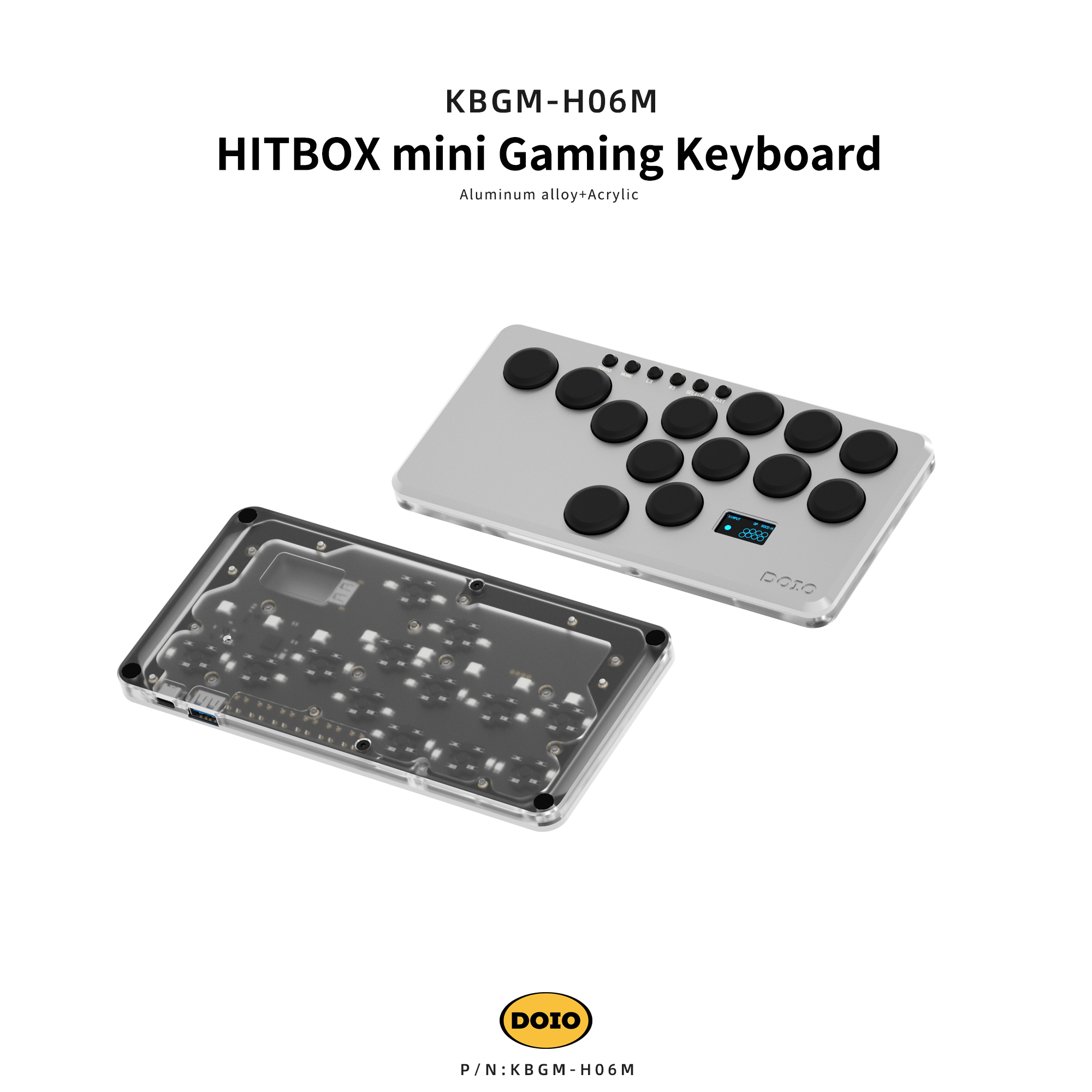 HITBOX mini Gaming Keyboard KBGM-H06M