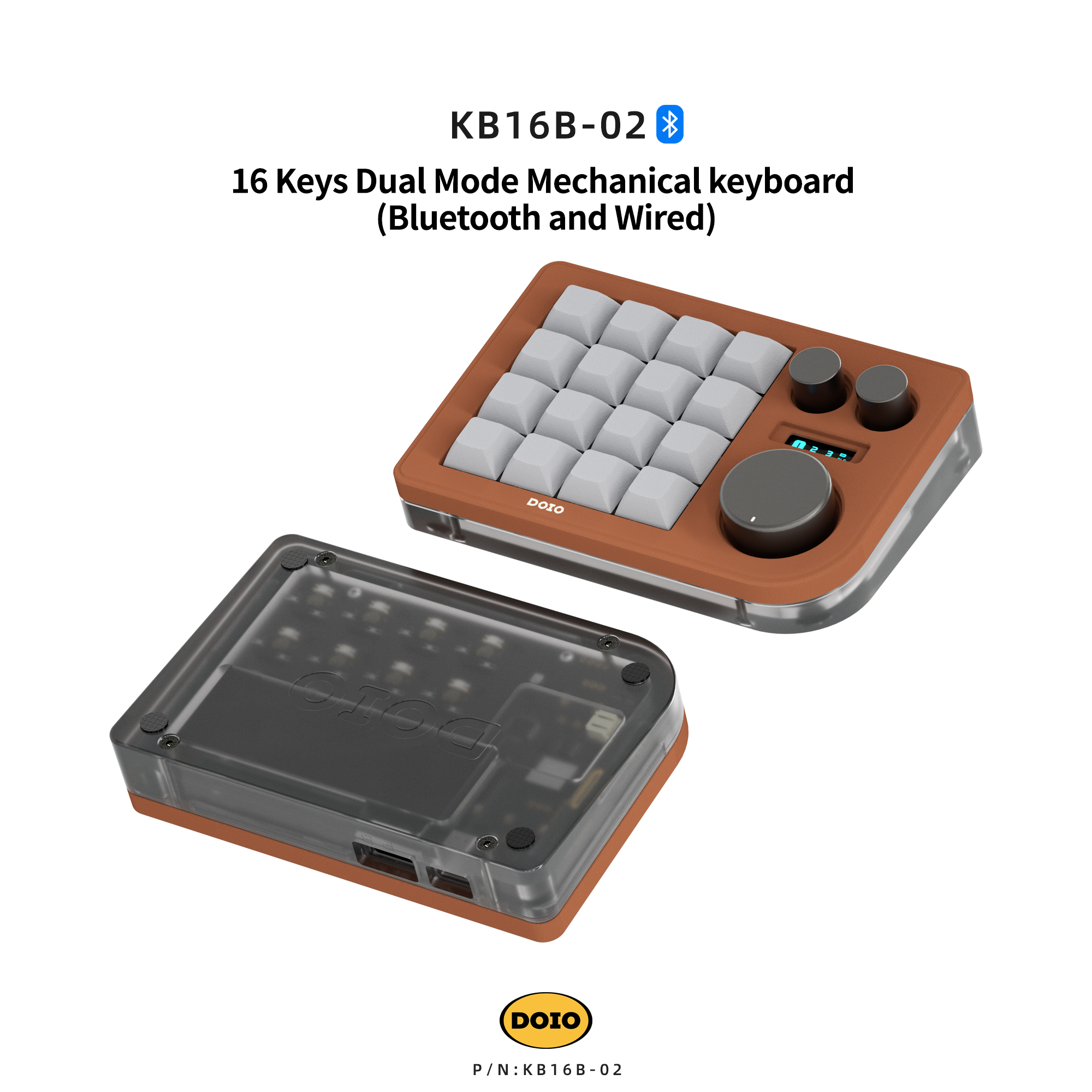 DOIO KB16 02 白 kb16b-02 DOIO KB16B-02 Macro Keyboard Updated Macro Pad - WhatGeek