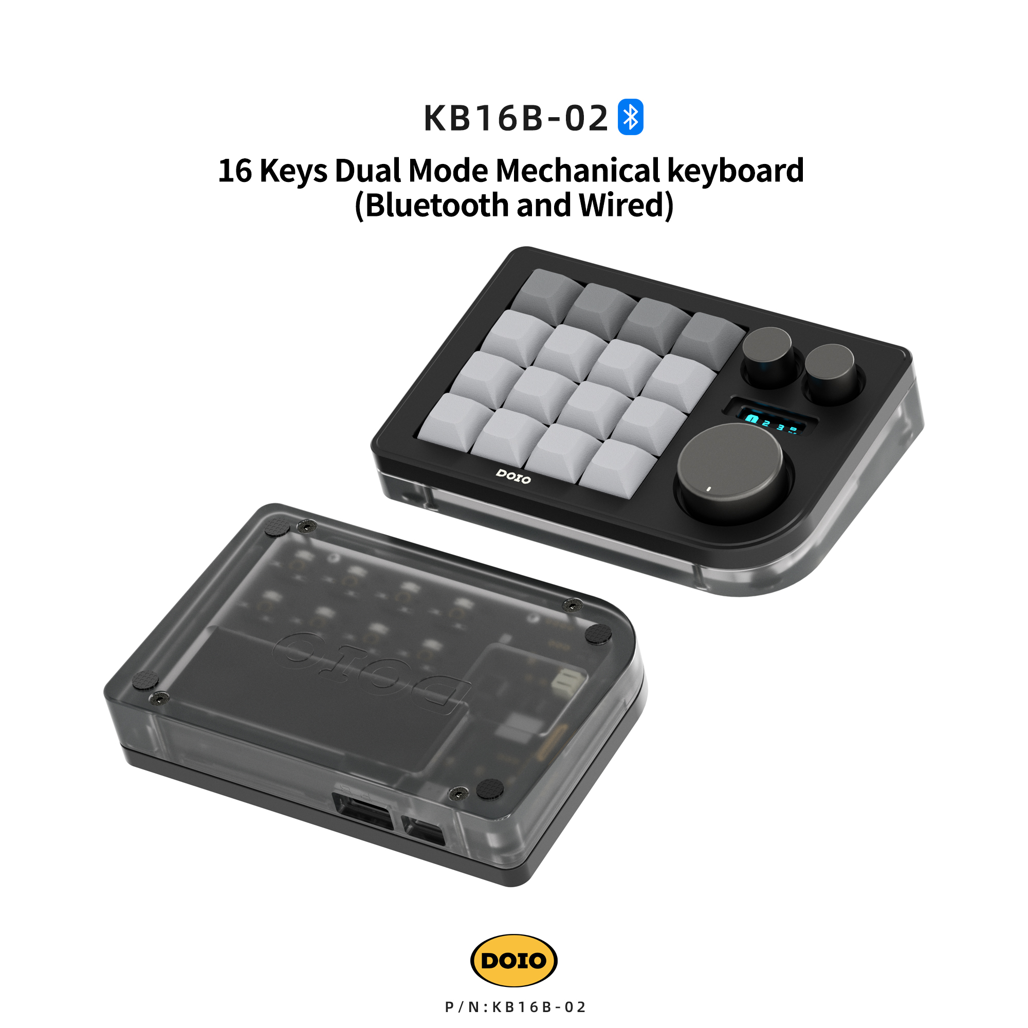 DOIO 16 keys Programmable Multifunction Mechanical keyboard