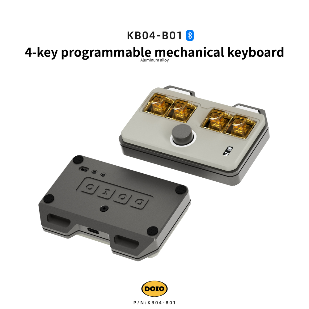4-key Bluetooth dual-mode mechanical keyboard kit KB04-B01