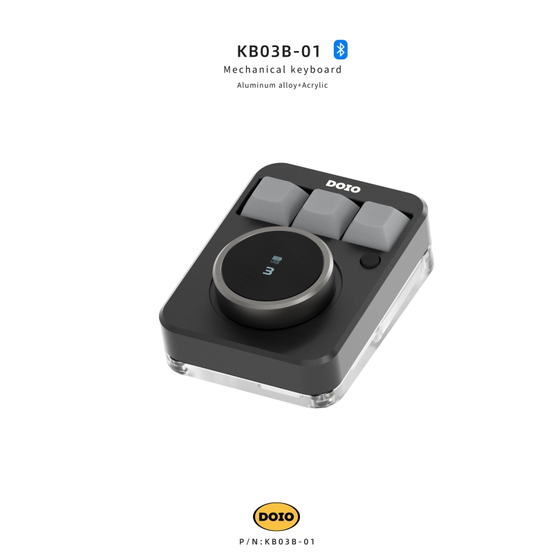 DOIO 3 keys Programmable Multifunction Mechanical keyboard Version ...