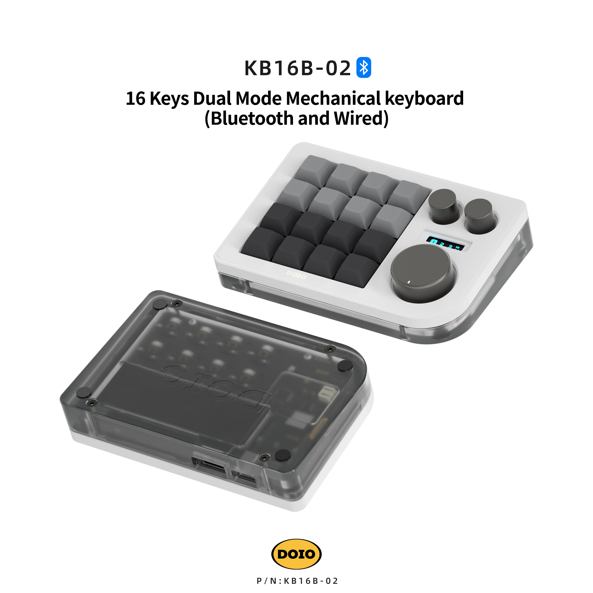 DOIO 16 keys Programmable Multifunction Mechanical keyboard