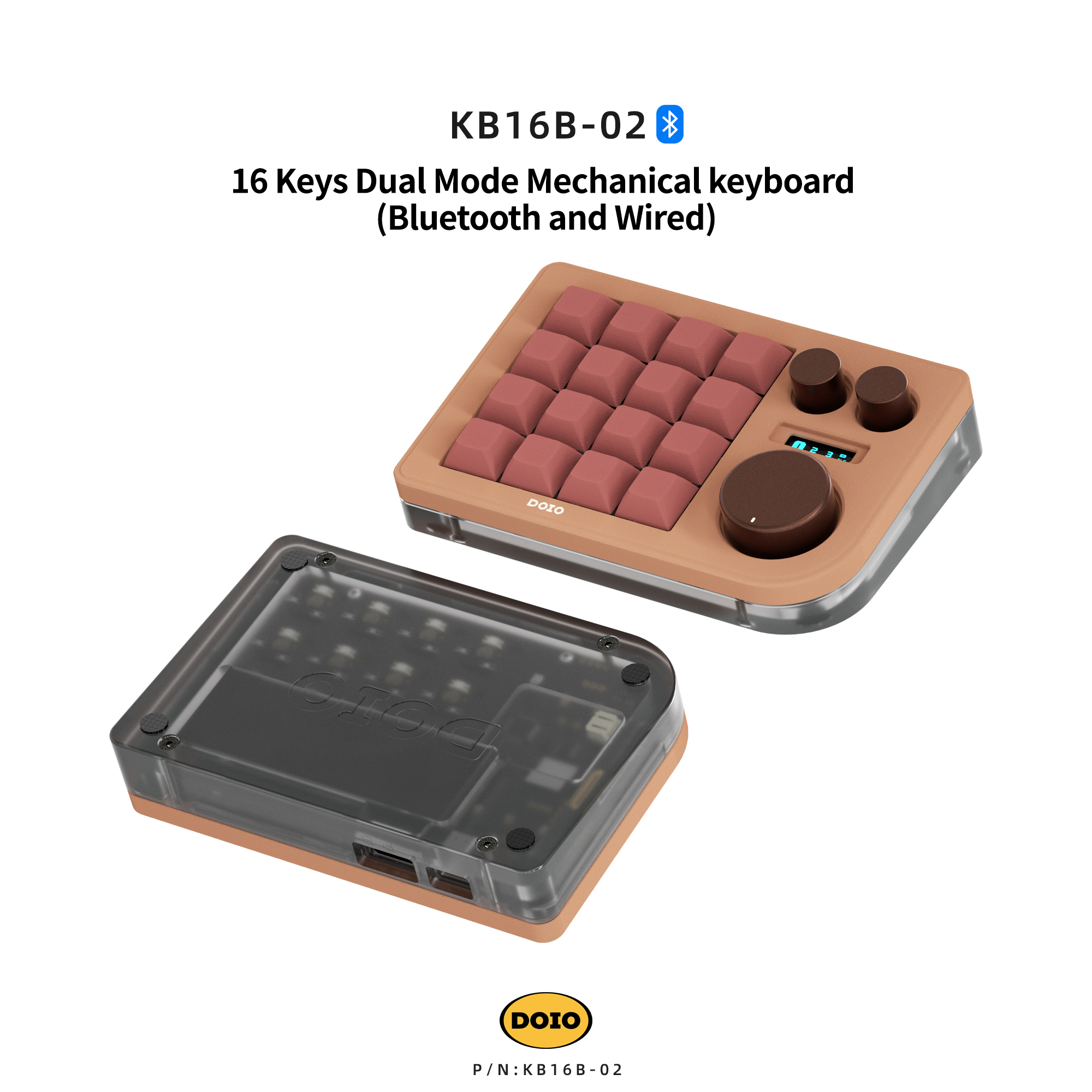 DOIO KB16B-02 Sky Blue　Bluetooth対応　本体のみ DOIO KB16B-02 Sky Blue Bluetooth対応 本体のみ - メルカリ