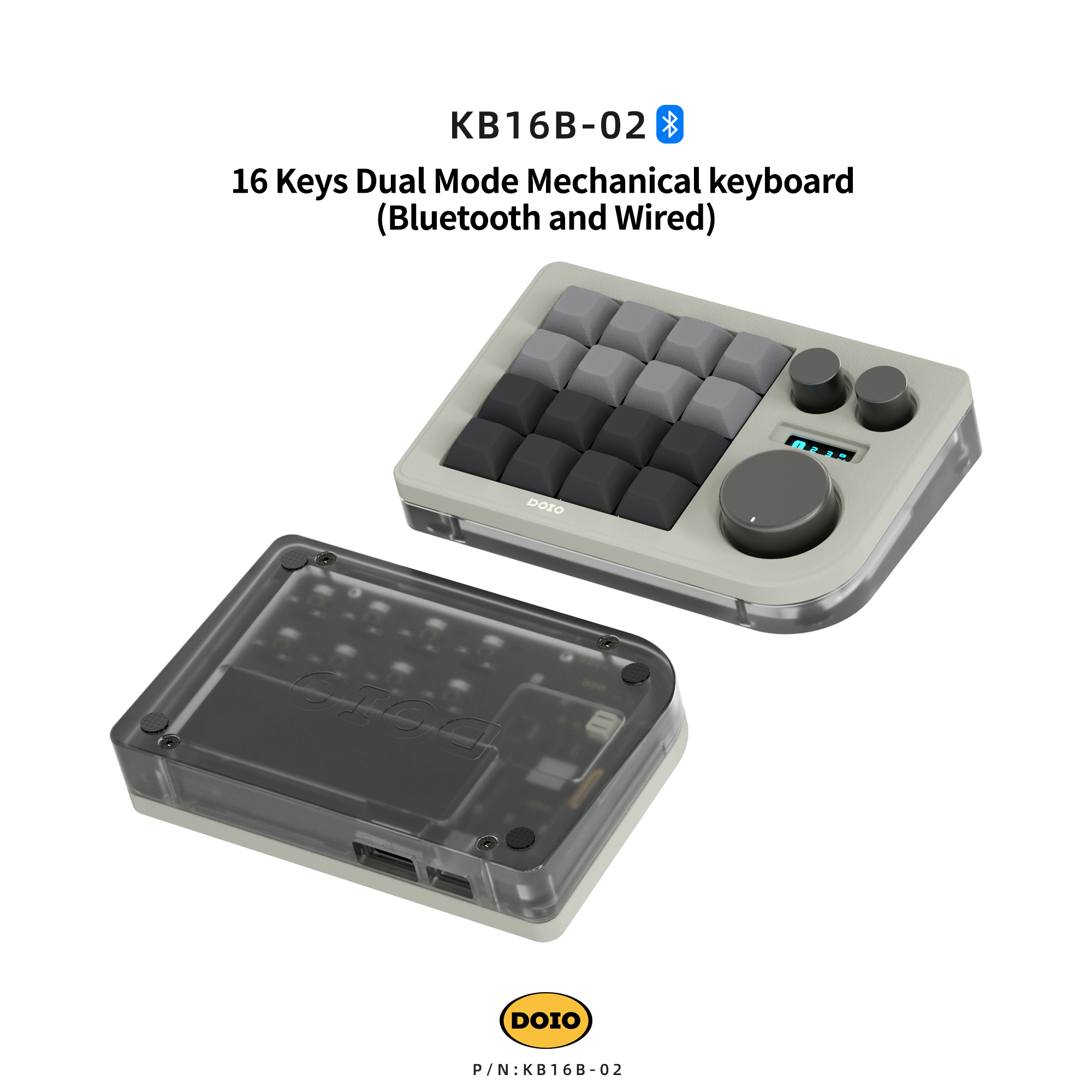 DOIO 16 keys Programmable Multifunction Mechanical keyboard