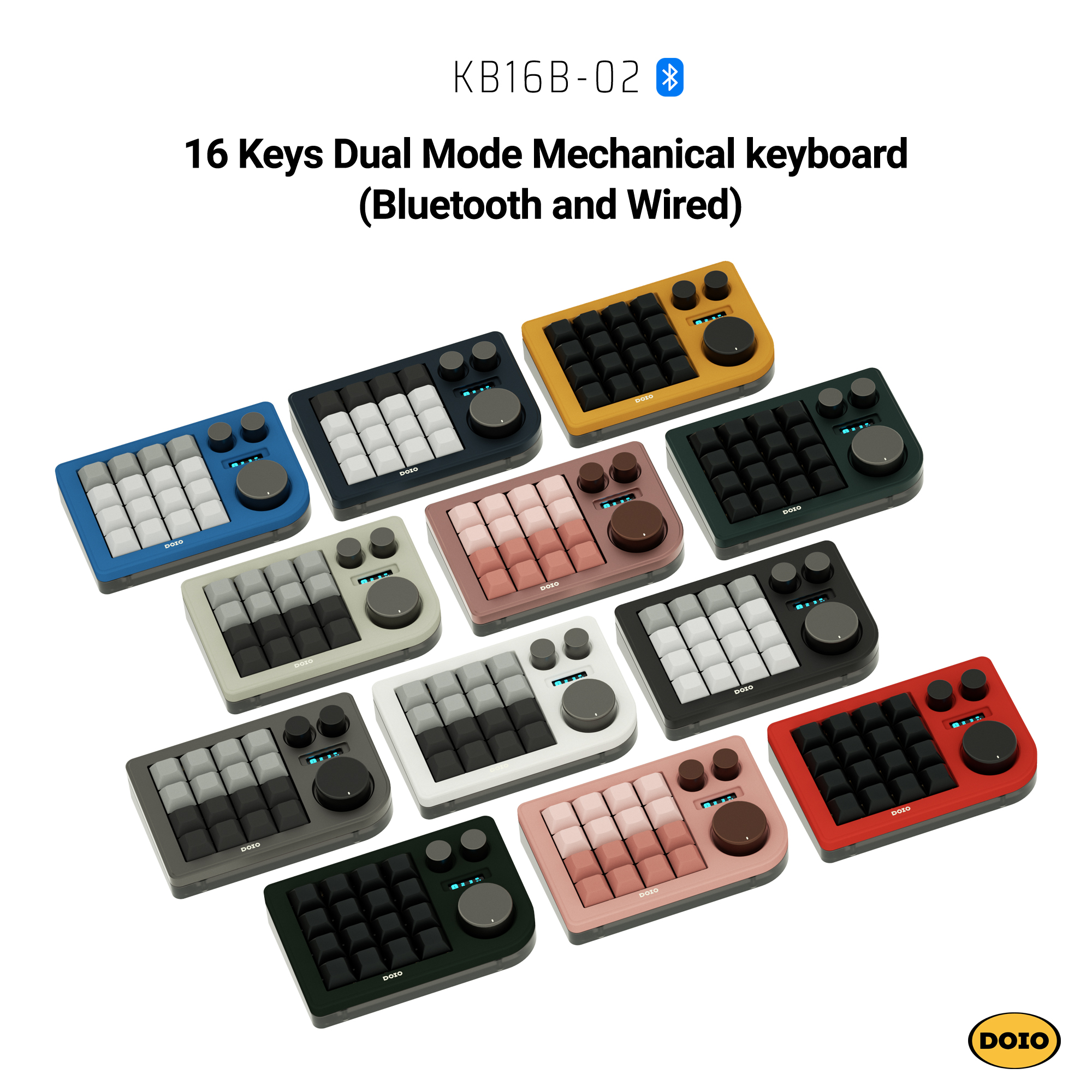 DOIO 16 keys Programmable Multifunction Mechanical keyboard