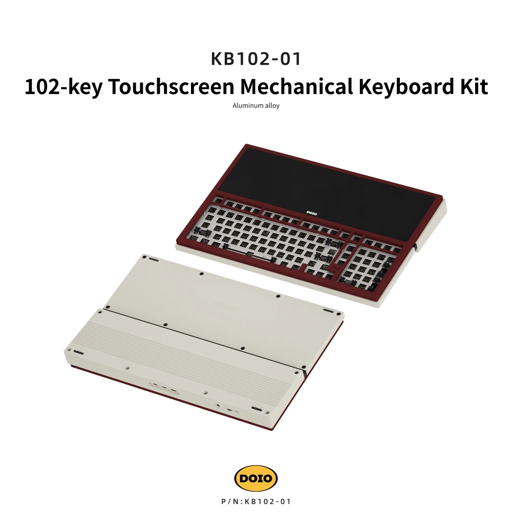 102-key Aluminum Alloy Touchscreen Mechanical Keyboard Kit KB102-01