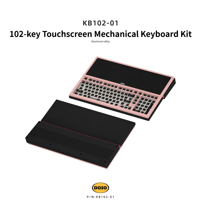 102-key Aluminum Alloy Touchscreen Mechanical Keyboard Kit KB102-01