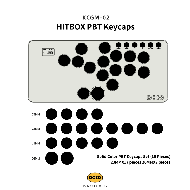 HITBOX PBT Keycaps KCGM-02