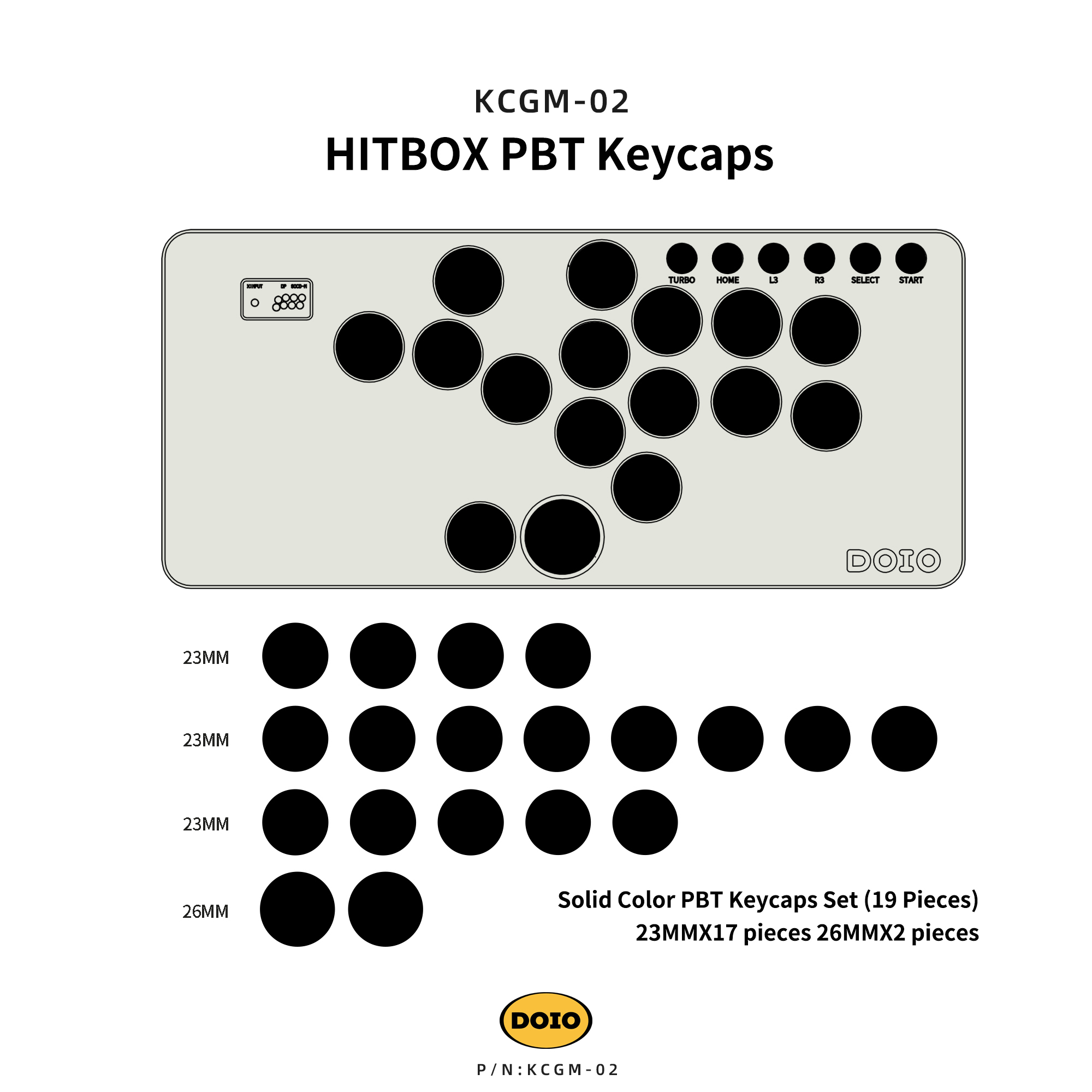 HITBOX PBT Keycaps KCGM-02