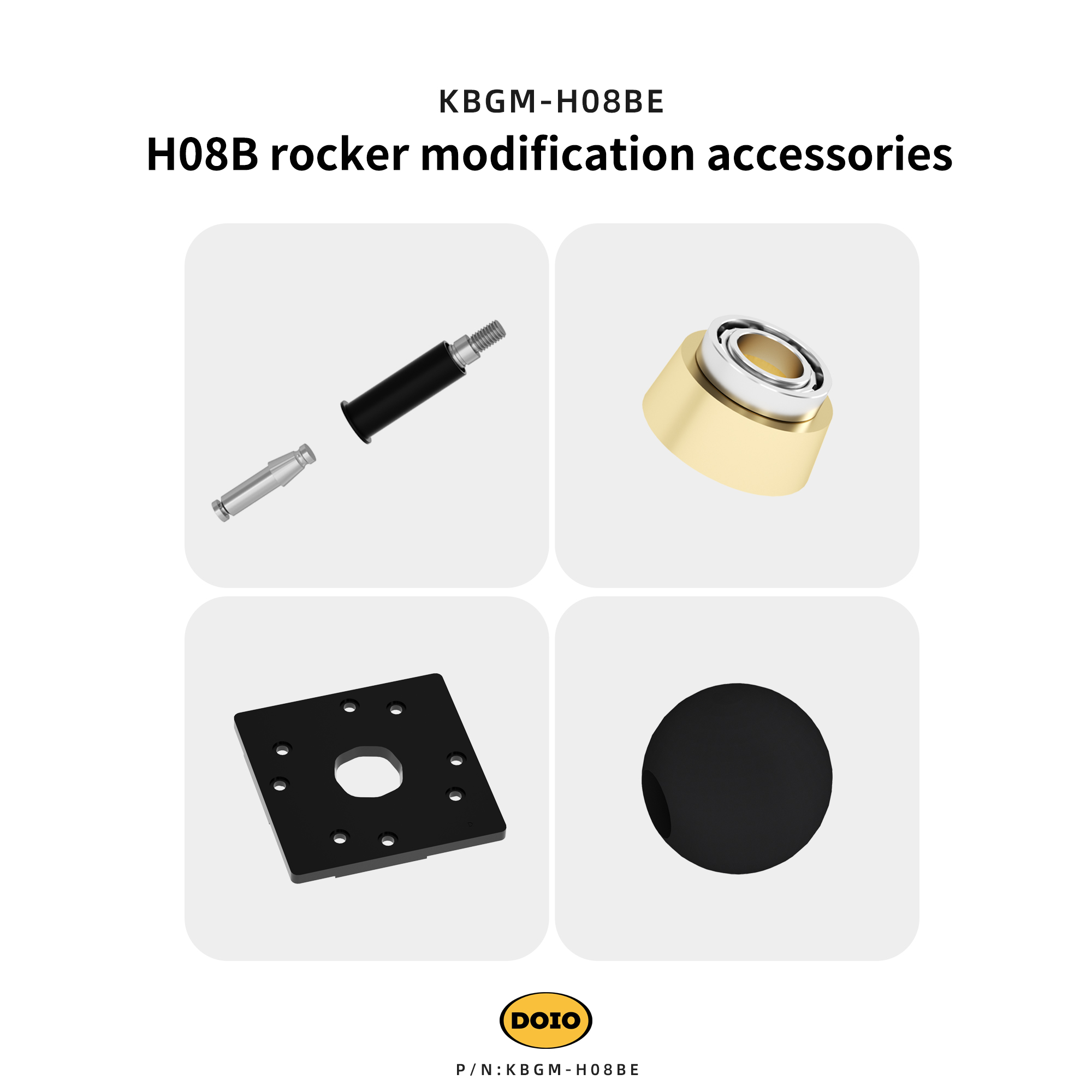 Aluminum alloy arcade joystick KBGM-H08BE