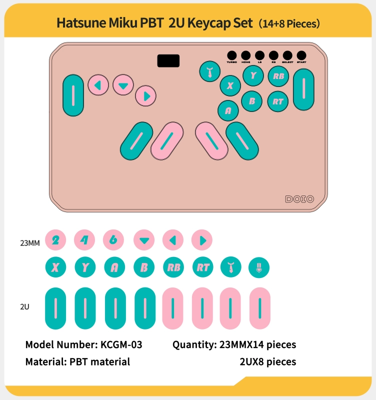 HITBOX PBT Keycaps KCGM-03