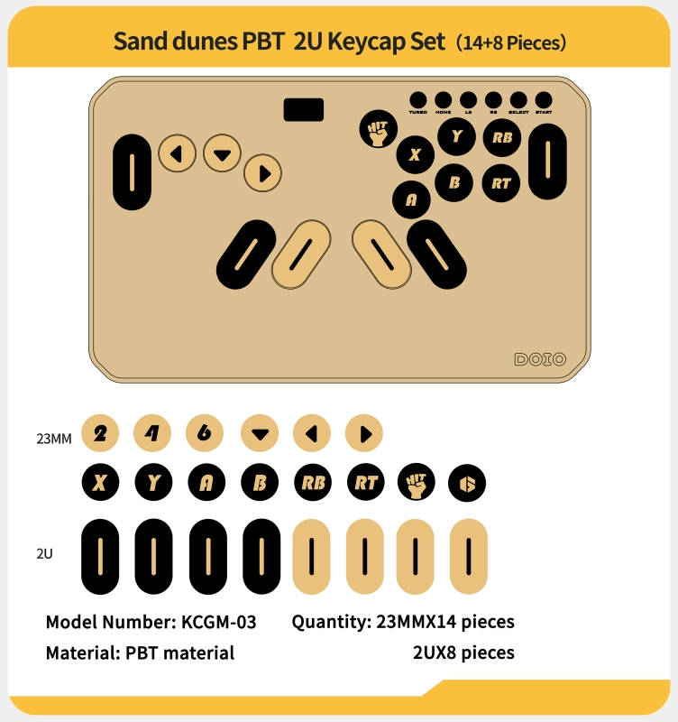 HITBOX PBT Keycaps KCGM-03