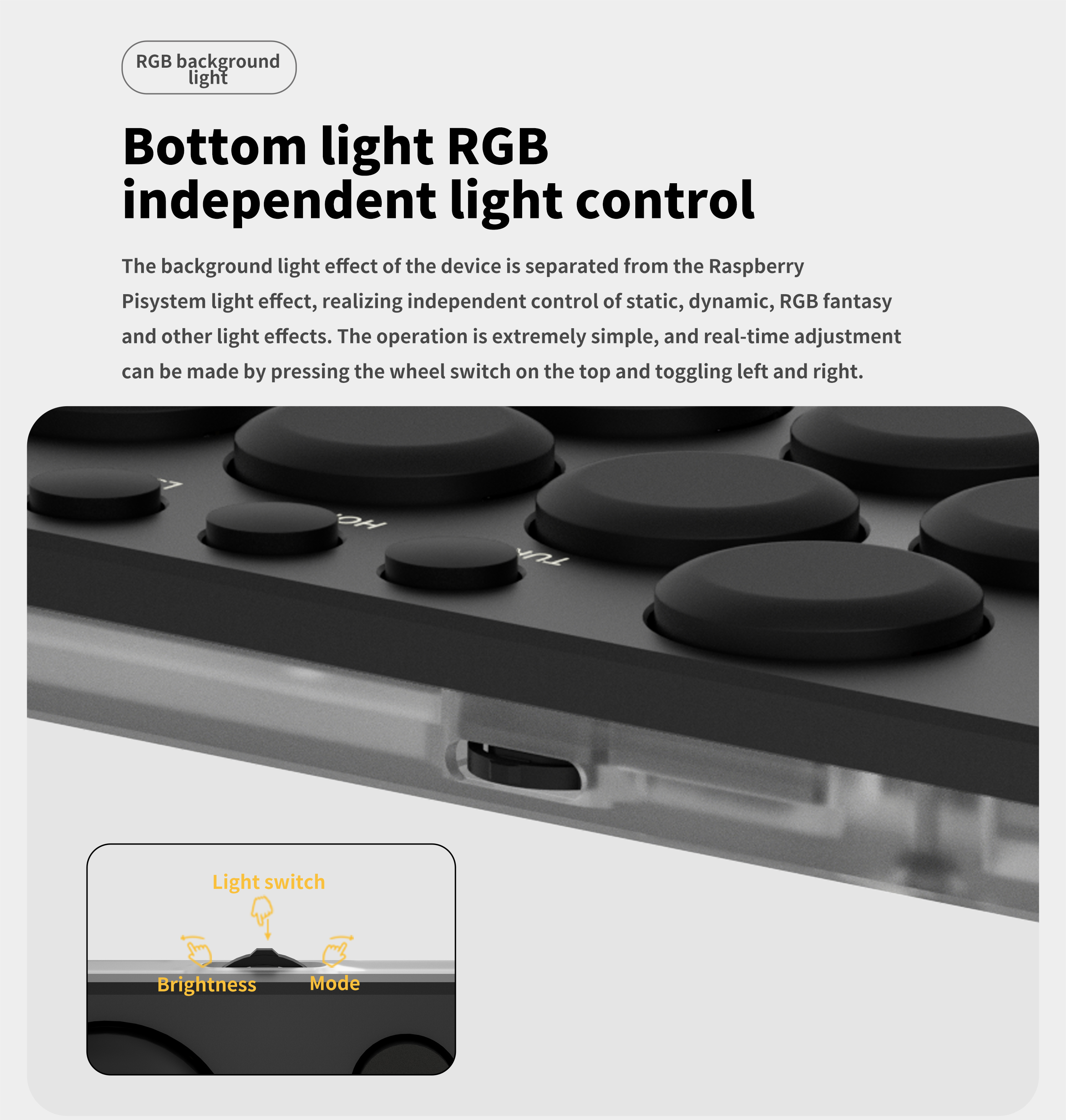 HITBOX A4 size gaming keyboard KBGM-H06