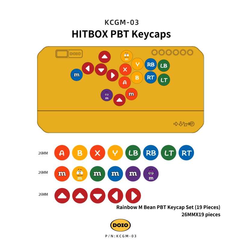 HITBOX PBT Keycaps KCGM-03