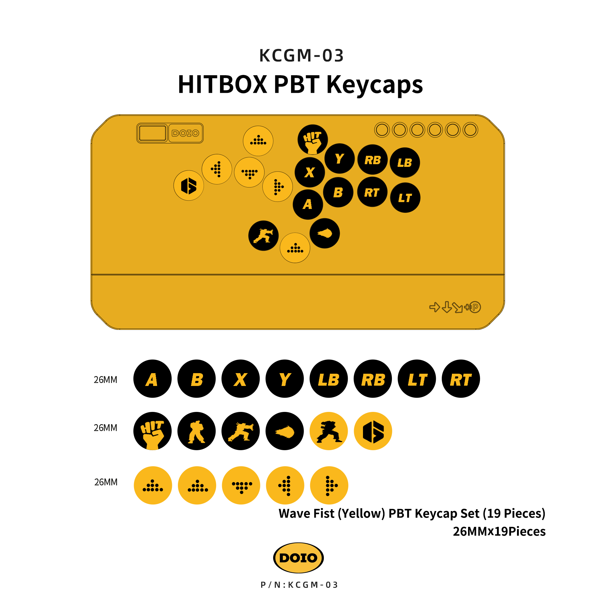 HITBOX PBT Keycaps KCGM-02