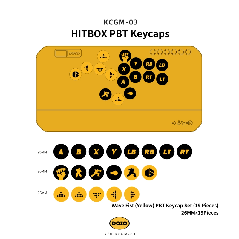 HITBOX PBT Keycaps KCGM-03