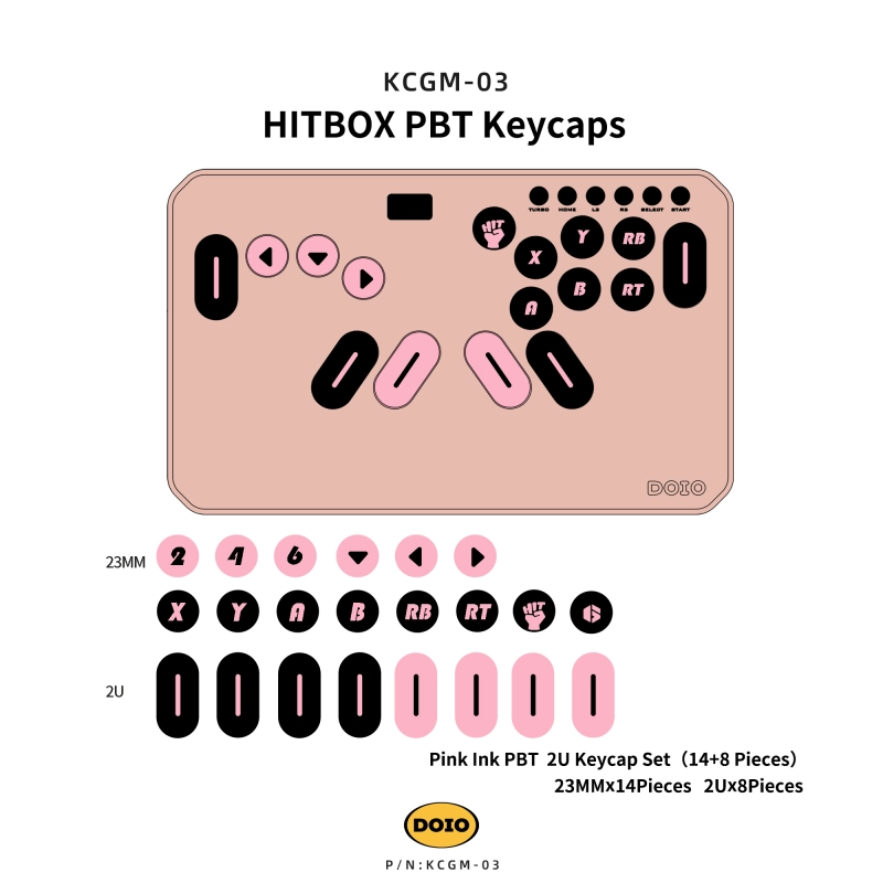 HITBOX PBT Keycaps KCGM-03