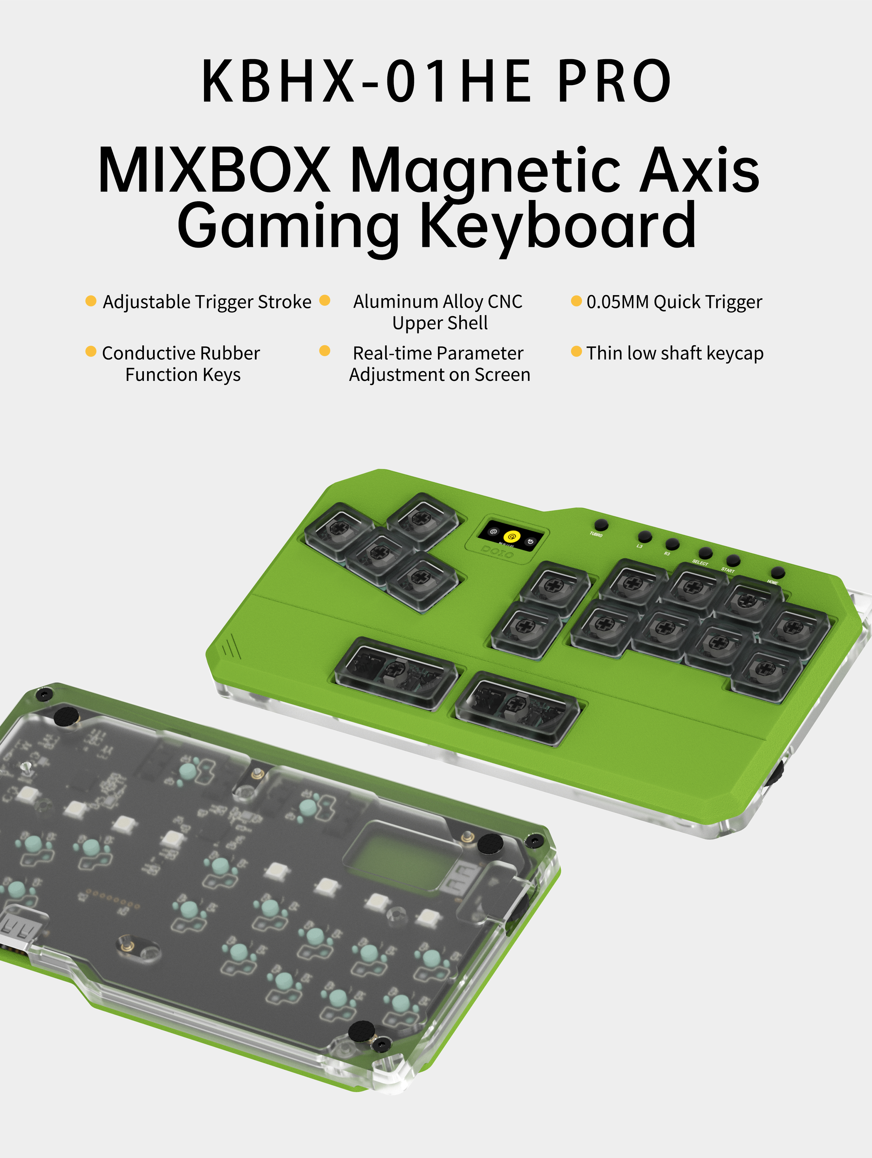 レバーレスコントローラー DOIO HITBOX KBHX-01HE PRO HITBOX Gaming Peripheral KBHX-01HE PRO