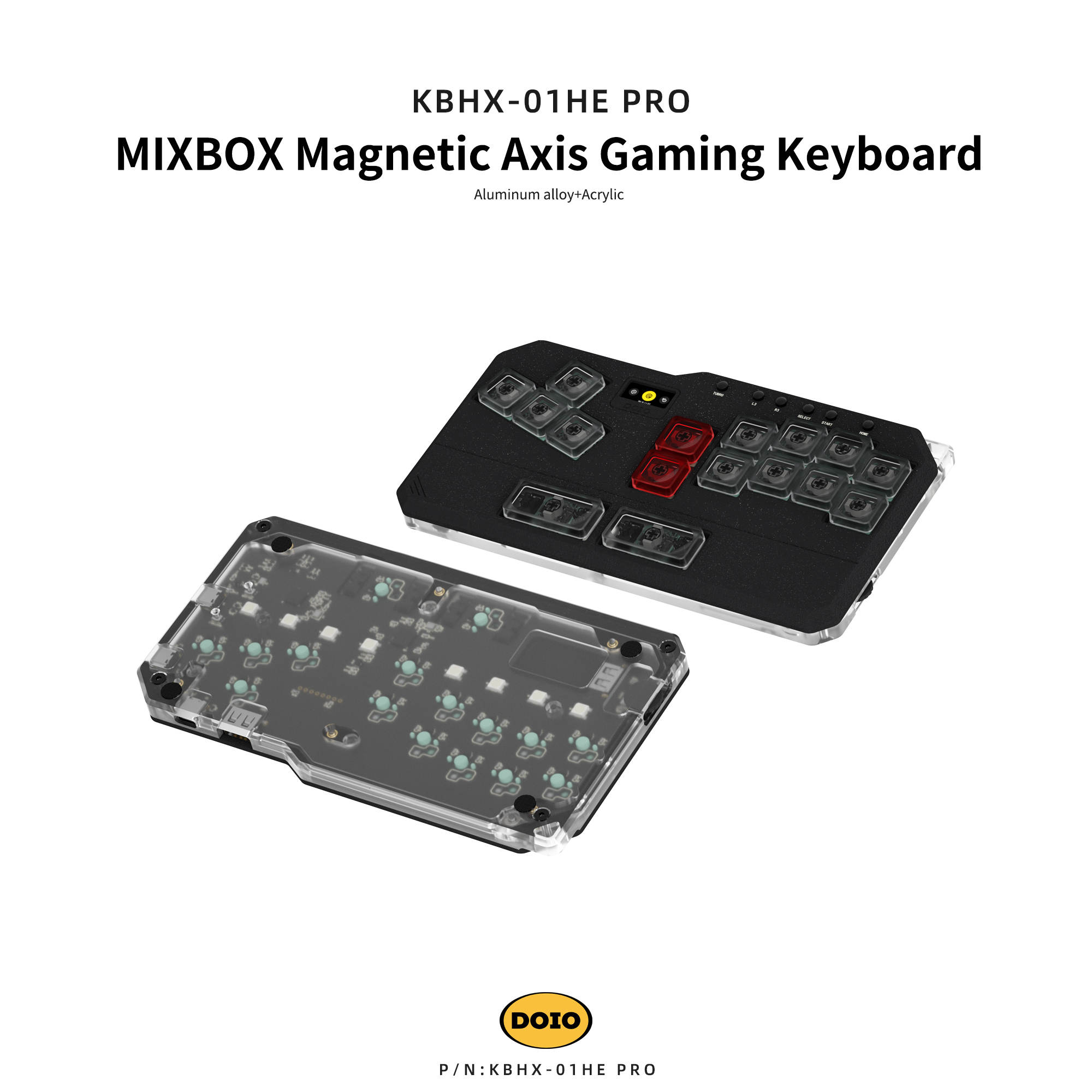 レバーレスコントローラー DOIO HITBOX KBHX-01HE PRO HITBOX Gaming Peripheral KBHX-01HE PRO