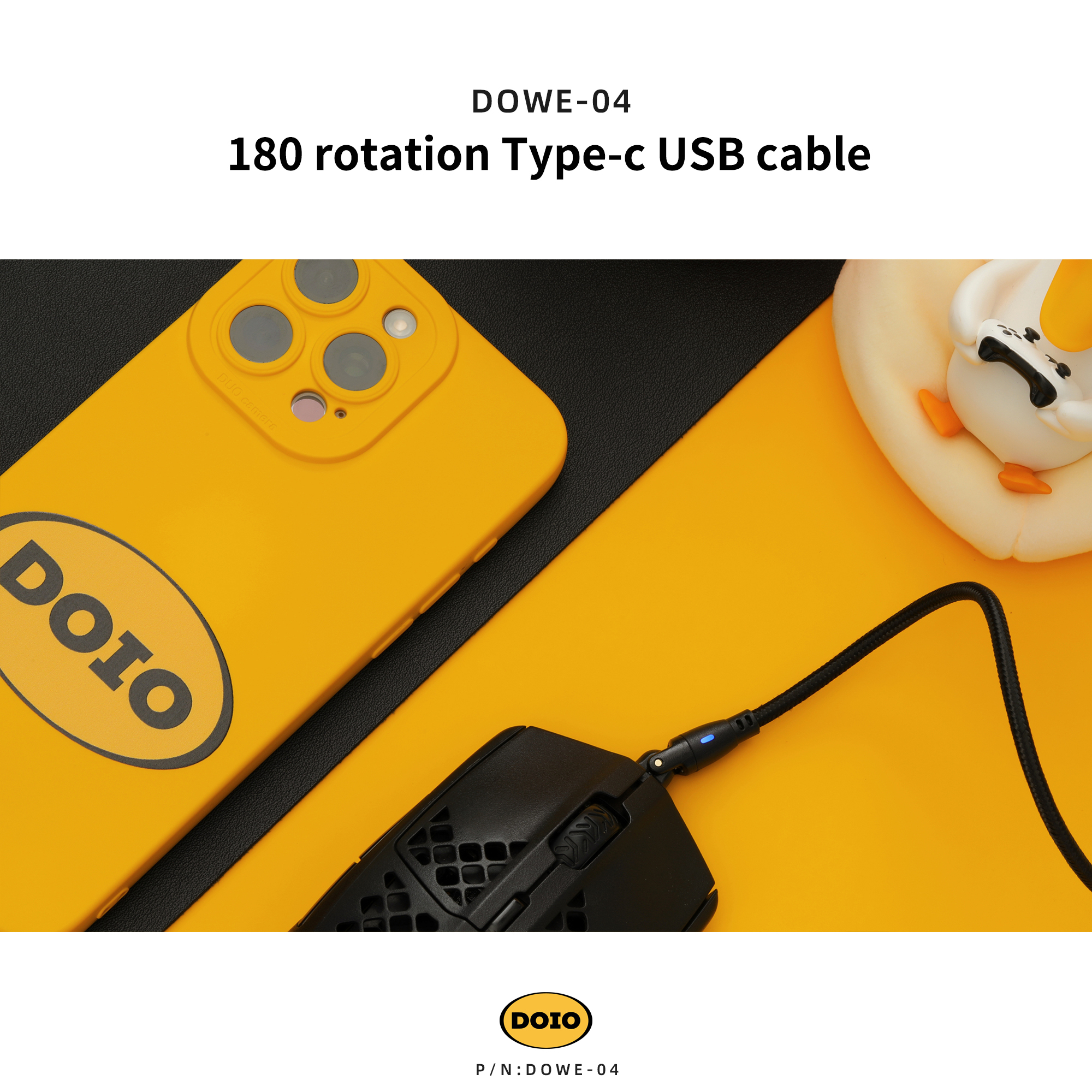 180 rotation Type-c USB cable DOWE-04