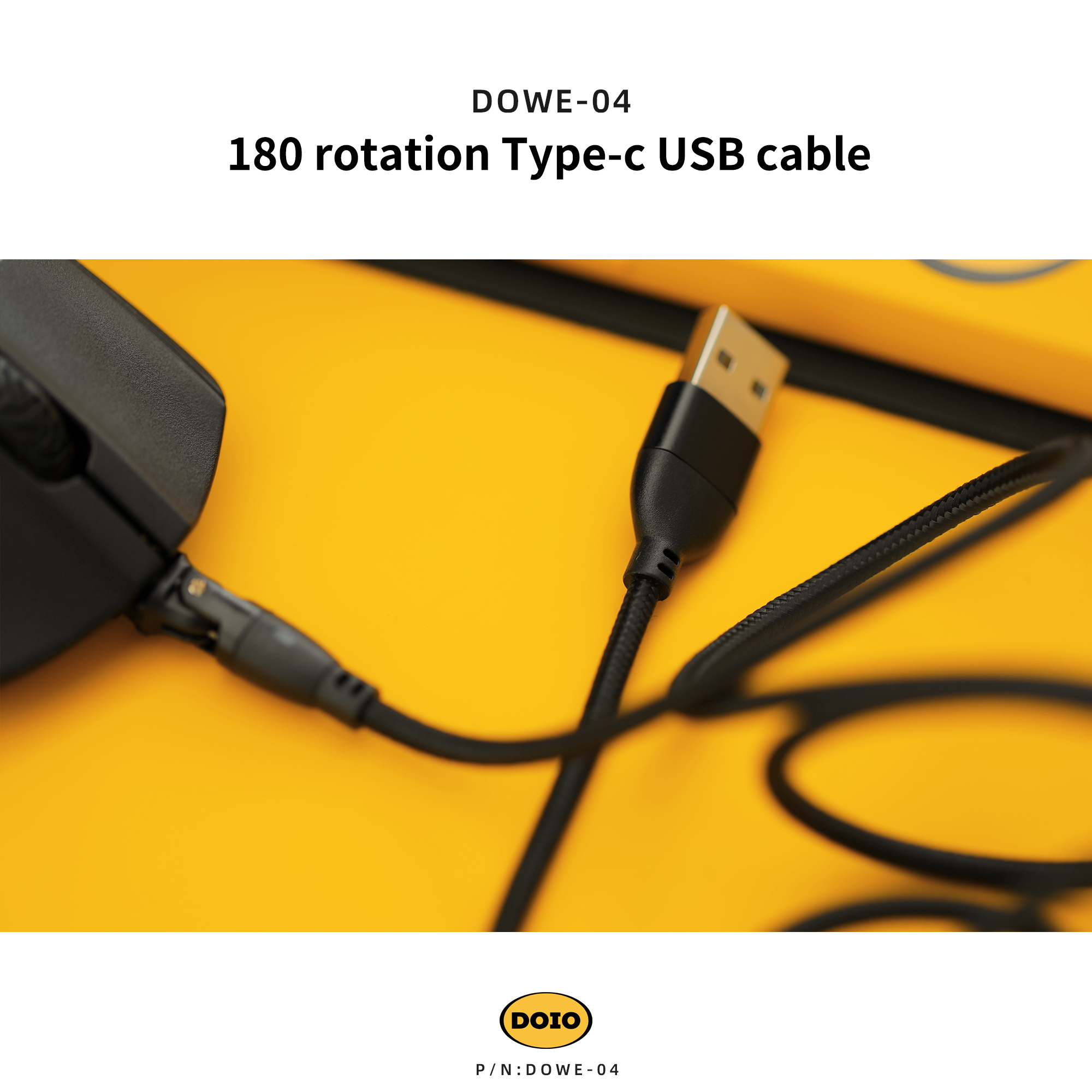 180 rotation Type-c USB cable DOWE-04