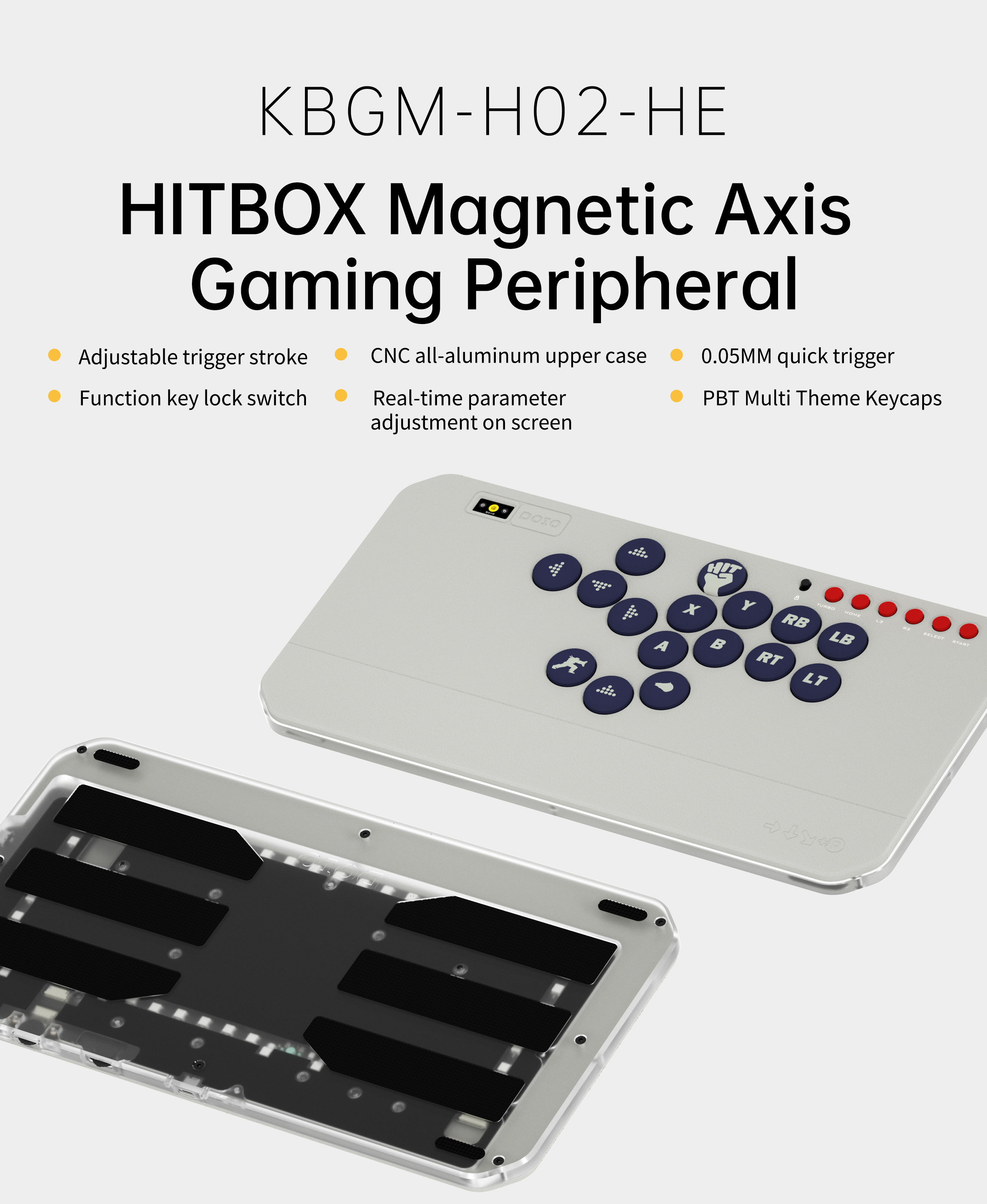 HITBOX Magnetic Axis Gaming Peripheral KBGM-H02-HE