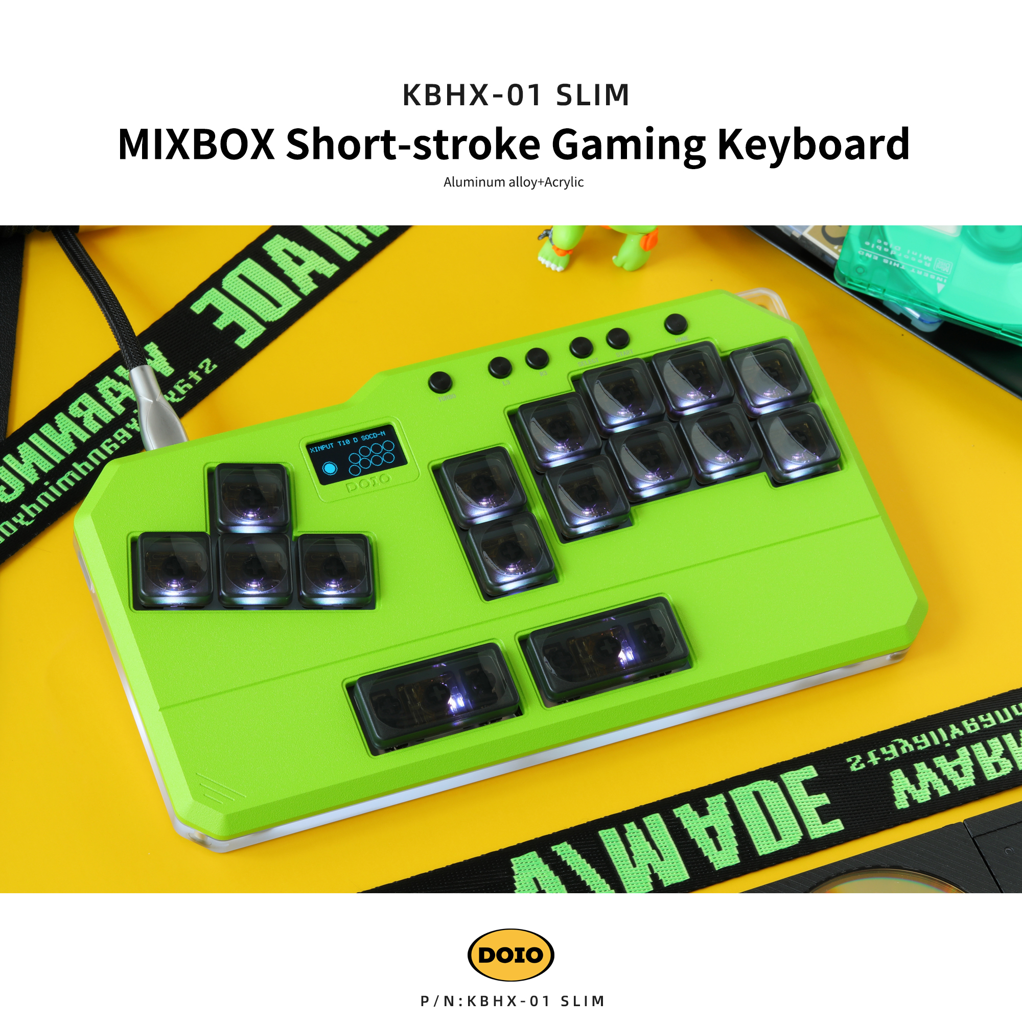 DOIO MIXBOX Short-stroke Gaming Keyboard KBHX-01 SLIM