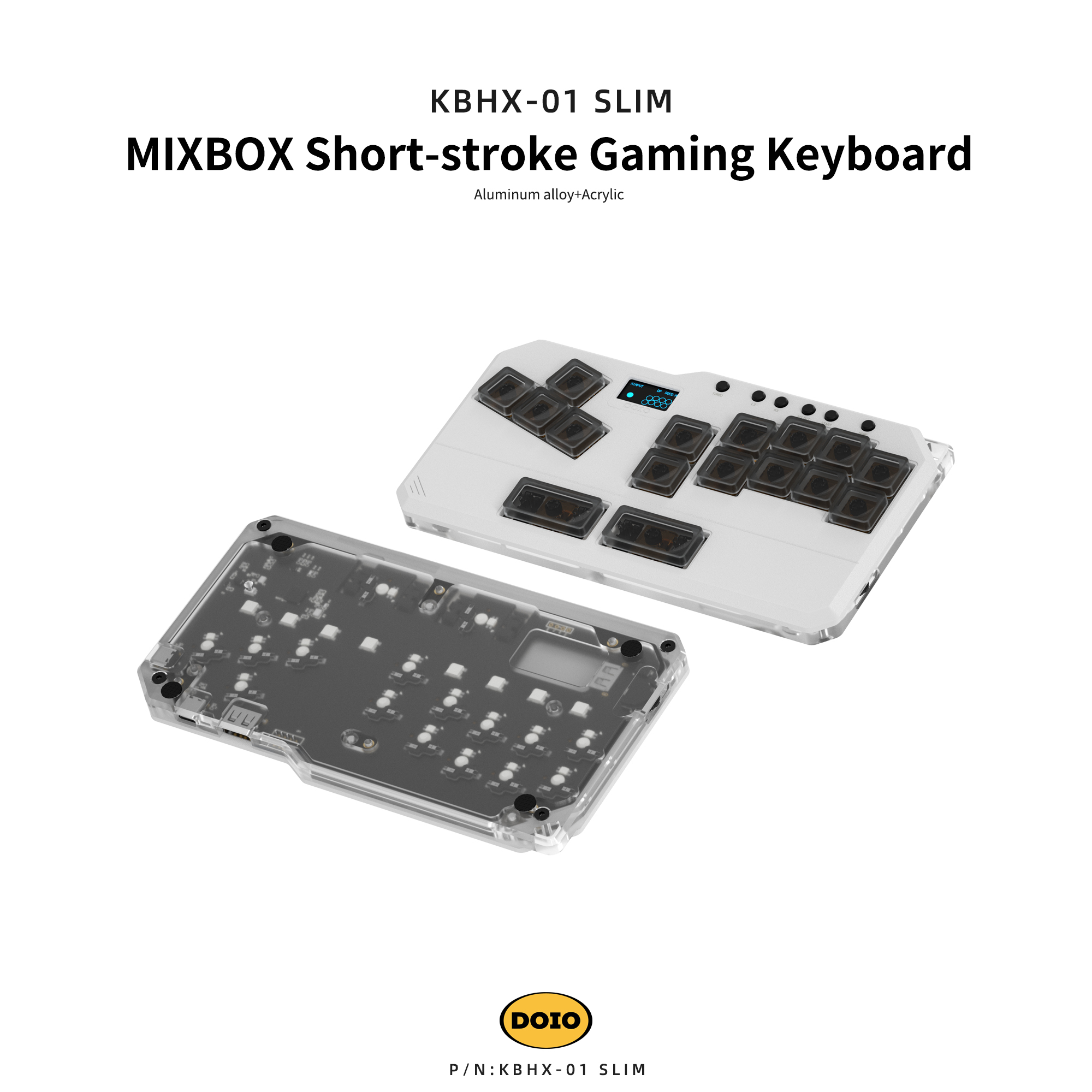 DOIO MIXBOX Short-stroke Gaming Keyboard KBHX-01 SLIM