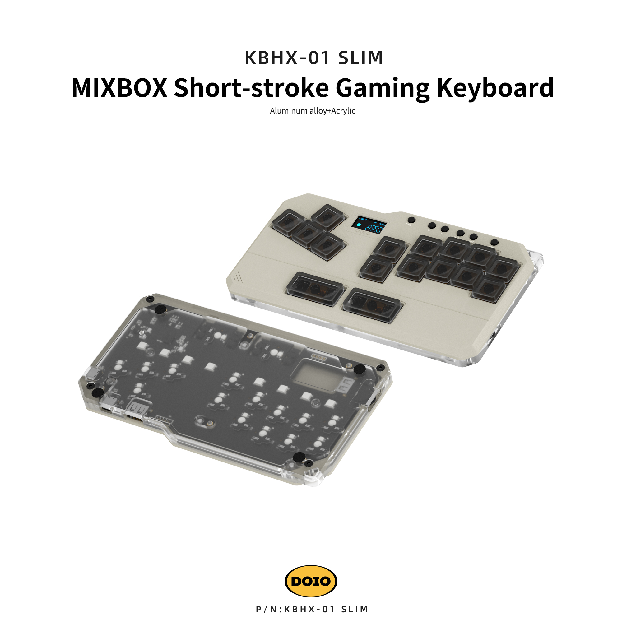 DOIO MIXBOX Short-stroke Gaming Keyboard KBHX-01 SLIM