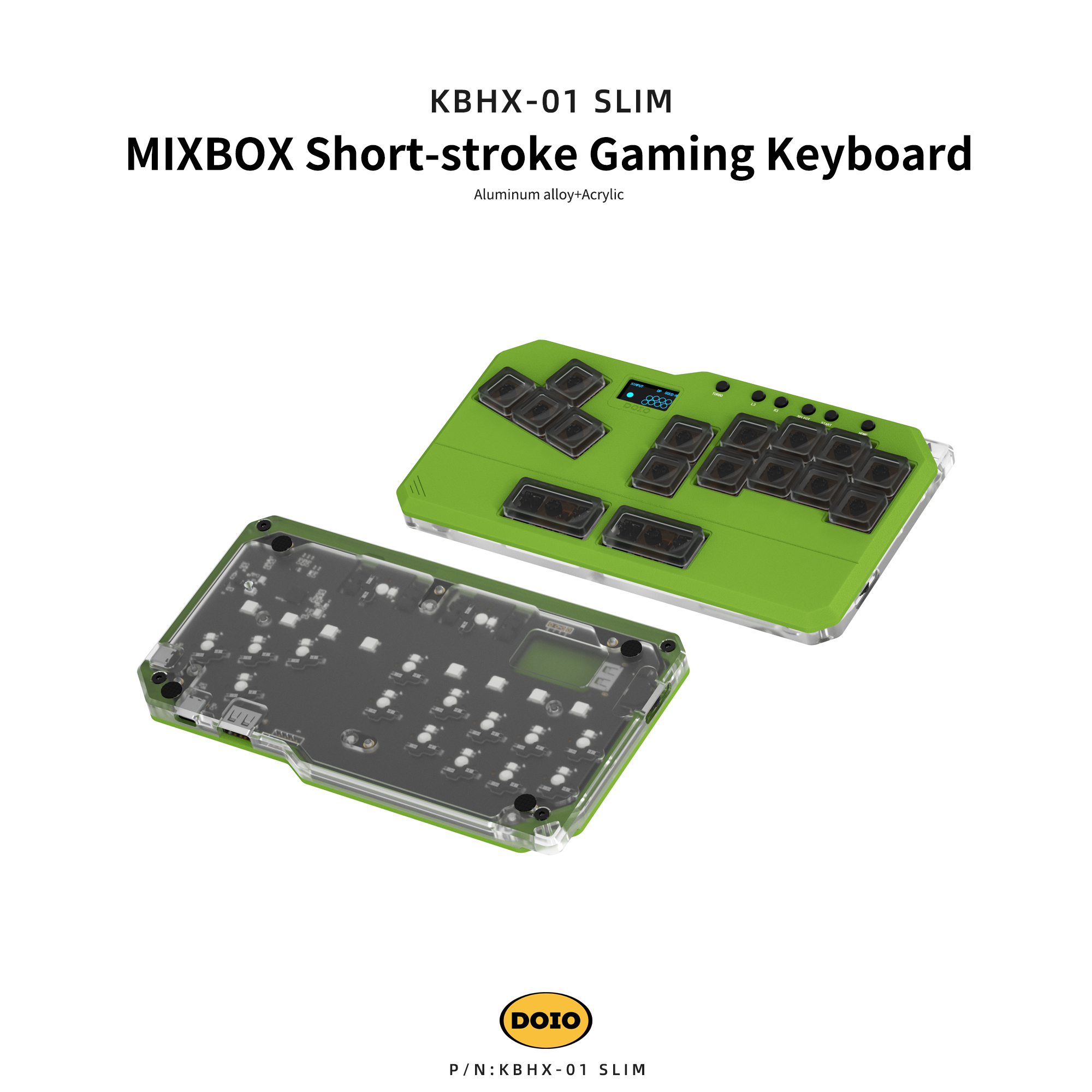 DOIO MIXBOX Short-stroke Gaming Keyboard KBHX-01 SLIM